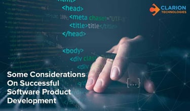 Some Considerations On Successful Software Product Development