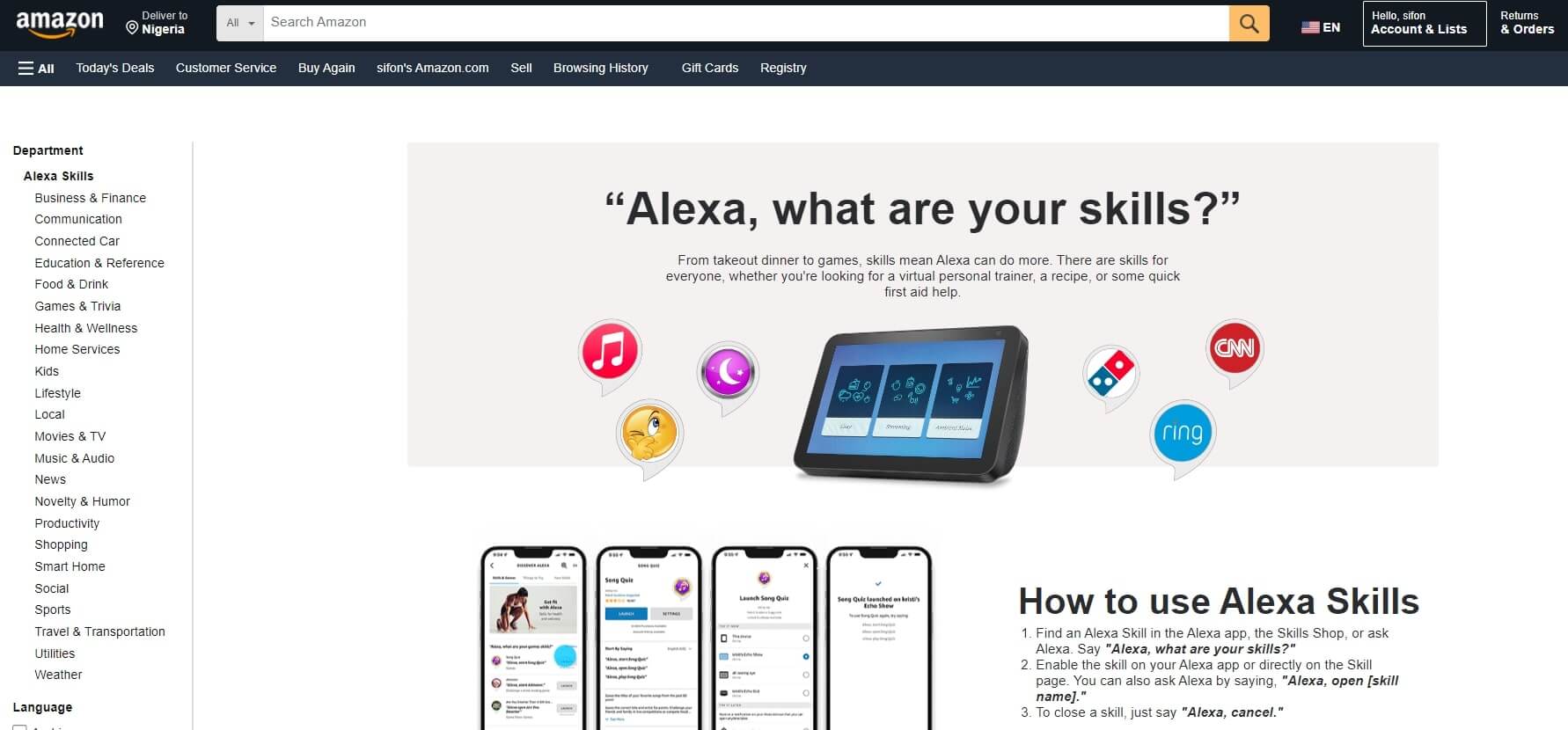 Amazon Alexa Voice Based Functionality Feature Image