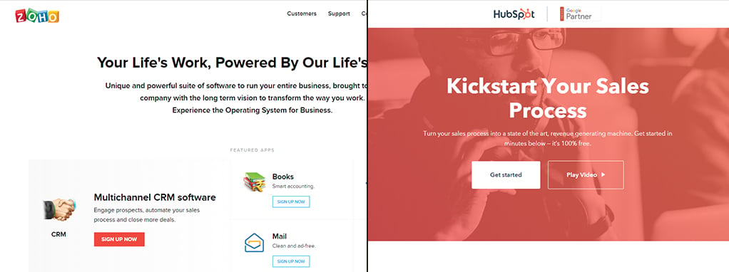HubSpot and Zoho - CRM
