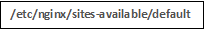 NGINX site config file