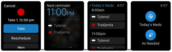 Medication tracking in Apple Watch