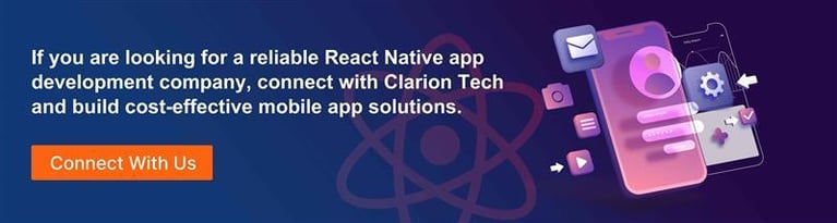 Connect with us for react native app development