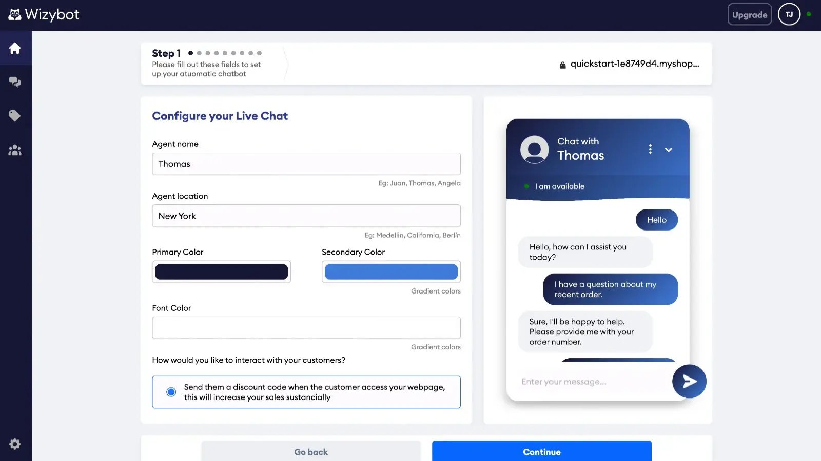 Wizybot AI Based Customer Support Feature Image