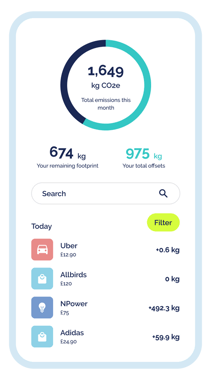 Yayzy Carbon Footprint Monitoring Image 1