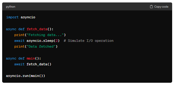 async/await in Python