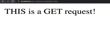 API response