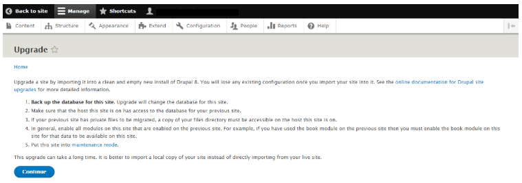 upgrade to Drupal 8